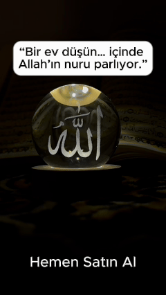 Nurhanem™ – Manevi Işıklı Kristal Küre ✨